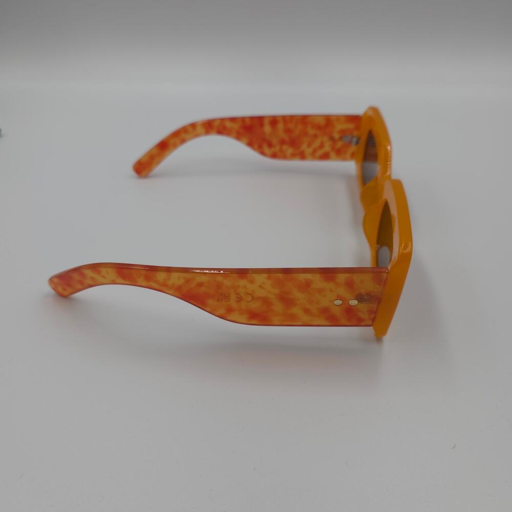& Other Stories Orange Rectangular Thick Sunglass… - image 5